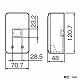 パナソニック 露出増設ボックス コンセント用 1コ用 ホワイト WVC7001W 画像3