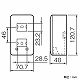 パナソニック 露出増設ボックス コンセント用 2コ用 ホワイト WVC7002W 画像3