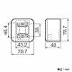 パナソニック 露出増設ミニボックス スイッチ用 取付枠付 ラウンド ホワイト WVC9101W 画像3