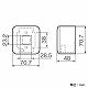 パナソニック 露出増設ミニボックス コンセント用 取付枠付 ラウンド ホワイト WVC9001W 画像3