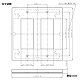 パナソニック 簡易耐火コンセントプレート 6コ用 スクエア WTX8706S 画像2