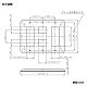 パナソニック 簡易耐火コンセントプレート 8コ(3コ+2コ+3コ)用 ラウンド WTX7788S 画像2