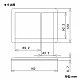 パナソニック スイッチ用プレート 2連接穴+1連用 ラウンド ダークブラウン WTV6123A2 画像2