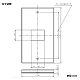 パナソニック コンセント用プレート 1コ用 スクエア ダークブラウン WTV6201A1 画像2