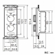 パナソニック 埋込熱線センサ付自動スイッチ用操作ユニット 2回路用 15A 250V ホワイト WTC5822W 画像3