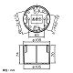 パナソニック 天井取付熱線センサ付自動スイッチ用露出取付カバー WTK2091 画像2