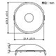 パナソニック かってにスイッチ 検知エリアカットレンズフード スポット用 WTK9001 画像2