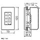 パナソニック ライトマネージャーFx専用壁埋込型 シーン選択子器 NK28814 画像3