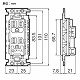 パナソニック フルカラー 埋込絶縁接地ダブルコンセント アースターミナル付 取付枠付 15A 125V WN113249 画像2