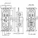 パナソニック フルカラー 埋込接地コンセント アースターミナル付 取付枠付 15A 125V WN1131 画像3