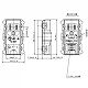 パナソニック フルカラー 埋込接地コンセント アースターミナル付 ワンタッチプレート 15A 125V WN11313 画像2