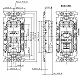 パナソニック フルカラー 埋込絶縁ダブルコンセント アースターミナル付 取付枠付 15A 125V WN15324K 画像3