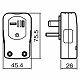 パナソニック 小型接地2P横型キャップ 30A 250V ブラック WF5730B 画像2