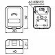 パナソニック 露出テレホンモジュラジャック 6極2心 WNT3523K 画像2