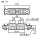 パナソニック フルカラー 埋込ホテル用巾木ダブルコンセント 15A 125V WNH1402 画像2