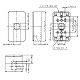 パナソニック フルカラー モダン薄型露出増設ボックス 1コ用 ミルキーホワイト WV7011W 画像2