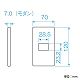 パナソニック フルカラー モダンプレート 1コ用 ダークベージュ WN6001Y 画像2