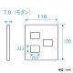 パナソニック フルカラー モダンプレート 3コ(2コ+1コ)用 利休色 WN6073G 画像2