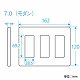 パナソニック フルカラー モダンプレート 9コ用 ダークベージュ WN6009Y 画像2