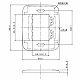 パナソニック フルカラー ホテル用プレート 2コ用 ミルキーホワイト WNH9102 画像3