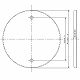 パナソニック フルカラー ステンレスカバープレート 丸型大 プレート径120mm WN8690K 画像3