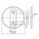 パナソニック フルカラー ステンレス防雨カバープレート 丸型 プレート径109.5mm WN7640K 画像2