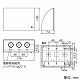 パナソニック 防雨形ジョイントボックス ノックアウトG22×3 ブラック WJ4613B 画像4