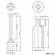 パナソニック 絶縁被覆付棒型圧着端子 φ2フル端子用 3.5～5.5m?用 WV2504 画像2