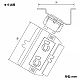 パナソニック フロアコン用器具ブロック 接地抜止コンセント 送り端子付 アース付 2コ口 2P 15A 125V DU7593 画像2