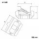 パナソニック フロアコン用器具ブロック ブランク2コ口 絶縁ワンタッチ取付枠付 セパレータ付 DU7599S 画像2