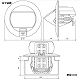 パナソニック アップコン 丸型 コンセント 2コ口 ボックス・カバー付 15A 125V DU51401PV 画像2