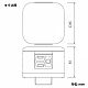 パナソニック ハイテンションアウトレット 角型 接地コンセント 2コ口 15A 125V ベースねじ呼びG22 DUK51120K 画像2