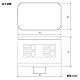 パナソニック ハイテンションアウトレット 角型 接地コンセント 2コ口 15A 125V ベースねじ呼びG22 DUK51110 画像2