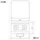 パナソニック ハイテンションアウトレット 角型 接地コンセント 4コ口 15A 125V ベースねじ呼びC39 DUK51132 画像2