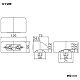 パナソニック メタルワイプロ用リファインアウトレットE 抜け止め接地ダブルコンセント内蔵 15A 125V DZM501H 画像2