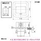 パナソニック F型アップコン 角型 電源用 安全扉付接地コンセント 1コ口 ブラウン(ナチュラルバーチ) DU1302F 画像2