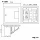 パナソニック マルチフロアコンスクエア 電源ユニット L型 電源×2 弱電用ブランクチップ×6 グレーメタリック DUM6300MH 画像2