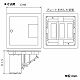 パナソニック マルチフロアコンスクエア フリーボックスユニット L型 電源用取付枠×1 弱電用取付枠×2 グレーメタリック DUM6888MH 画像2