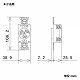 パナソニック 埋込引掛接地2Pコンセント 20A 250V ブラック WF2520B 画像2