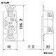 パナソニック 埋込引掛接地2Pコンセント 30A 250V ブラック WF2330B 画像2