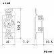 パナソニック 埋込引掛接地3Pコンセント 20A 250V ミルキーホワイト WF2420WK 画像2