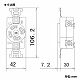 パナソニック 埋込引掛接地3Pコンセント 30A 250V ブラック WF2430B 画像2