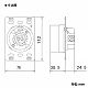 パナソニック 埋込引掛接地3Pコンセント 60A 250V ブラック WF2460B 画像2