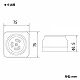 パナソニック 露出引掛3Pコンセント 30A 250V ブラック WK2331B 画像2