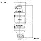 パナソニック 防水引掛接地2Pゴムコードコネクタ セット 30A 250V ブラック WA5330 画像2