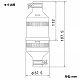 パナソニック 防水引掛接地3Pゴムコードコネクタ セット 20A 250V ブラック WA5420K 画像2