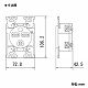 パナソニック 埋込接地2Pコンセント 30A 250V ブラック WF3630B 画像2