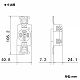 パナソニック 埋込接地3Pコンセント 20A 250V ブラック WF1420BK 画像2