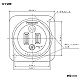 パナソニック 露出2Pコンセント 30A 250V ブラック WK1230 画像2