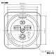 パナソニック 露出接地2Pコンセント 30A 250V ブラック WK3630 画像2